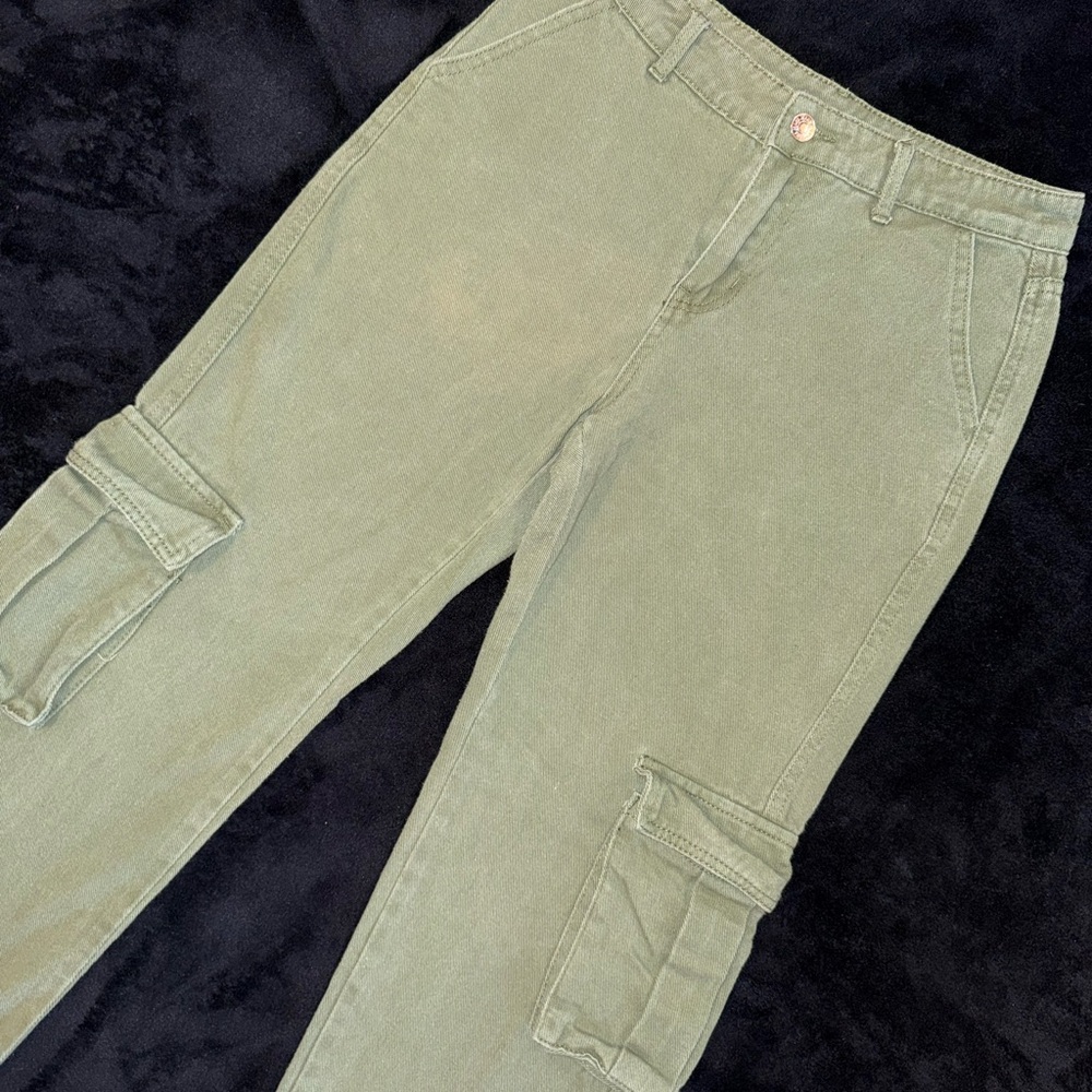 Olive Green Casual Pants - SHEIN